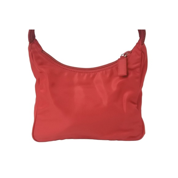 Prada Hobo Handbag One Shoulder Nylon Red - Picture 2 of 9